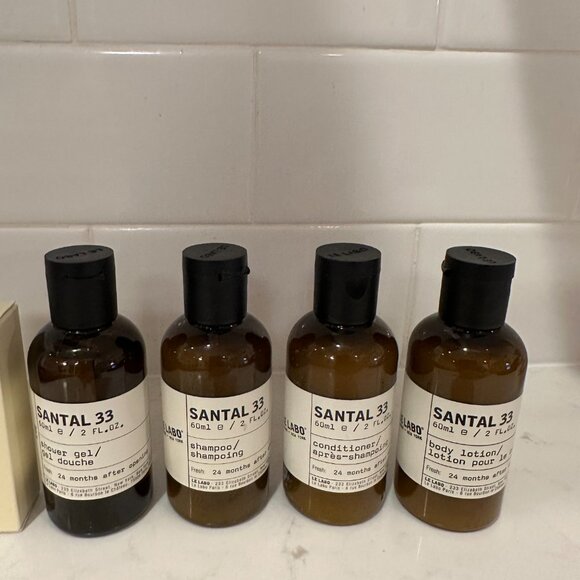 Le Labo Santal 33 Travel Set Soap, Shampoo, Conditioner, Body Wash. Lotion 5 pc - Picture 2 of 2